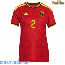 Camisa de time de futebol Bélgica Zeno Debast #2 Replicas 1º Equipamento Feminina Mundo 2026 Manga Curta